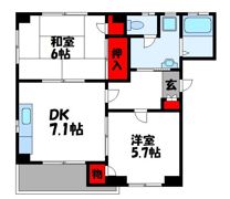 サザンハイツの間取り画像