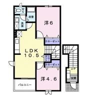 山手メゾン壱 Aの間取り画像