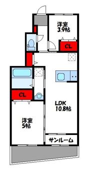 仮称）新宮町湊新築アパートの間取り画像