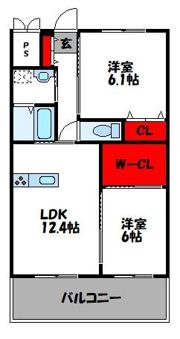 シルヴィオ日蒔野の間取り画像