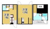 大濠Lusso Vitaの間取り画像