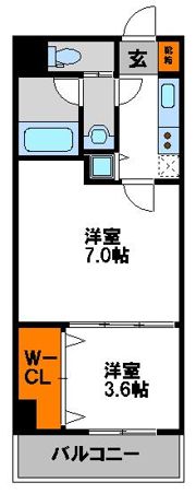 プレスタイル博多駅南の間取り画像