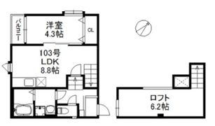 ラフィーネ笹原の間取り画像