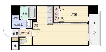 リバティR TENJIN IIの間取り画像