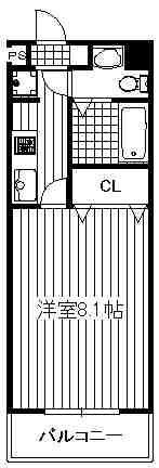 コンドミニアム薬院駅の間取り画像