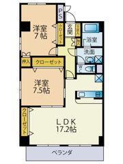 ホワイトピア博多駅南の間取り画像