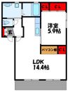 カーサニケBの間取り画像