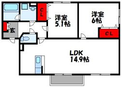 オレンジヒルIIIの間取り画像