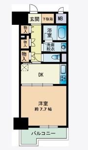 グランディール大濠の間取り画像