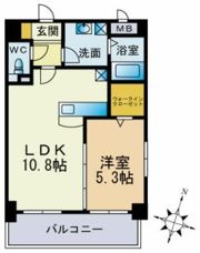 クレセント美野島の間取り画像