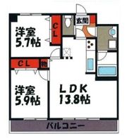 クレセント89の間取り画像