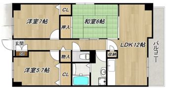 プレミール和白丘の間取り画像