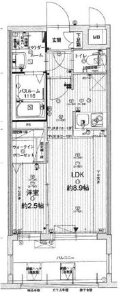 グランフォーレ博多駅東プレミアの間取り画像