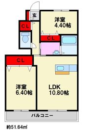シャーメゾンTAKAGIの間取り画像