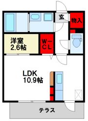 ルーベンスローザIIの間取り画像