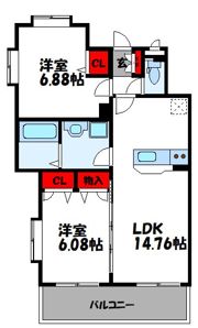 リピス安川の間取り画像