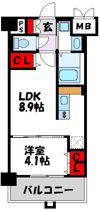 エルグランド吉塚の間取り画像