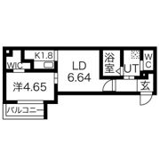 エレガンテブリッサ姪浜駅南の間取り画像