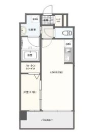 ヴィラージュ博多駅南の間取り画像