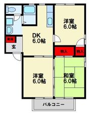 メゾン西田の間取り画像