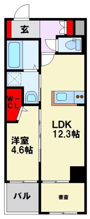 ル パルテール大濠の間取り画像