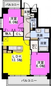 ボヌール レーベンの間取り画像
