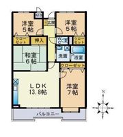 輝豊ハイツの間取り画像
