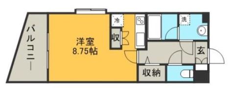 ラセット天神の間取り画像