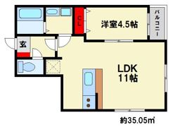 リテラ春日公園Iの間取り画像