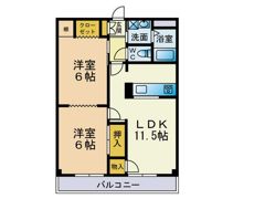 ラ・フルール春日原の間取り画像