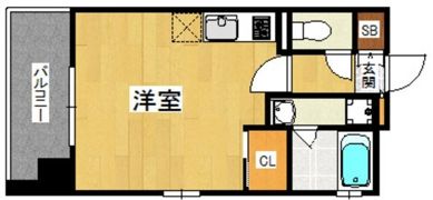 アソシアグロッツォ薬院サウスフィールドの間取り画像