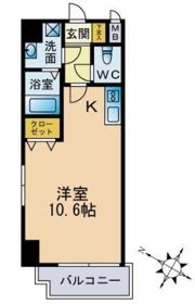 リヴェール渡辺通南の間取り画像