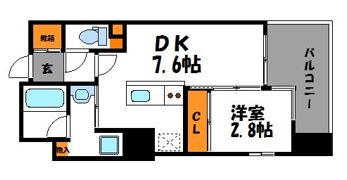 レジデンシャルヒルズリバープレイスの間取り画像