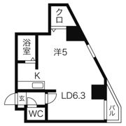 パークヒルズ中央411の間取り画像