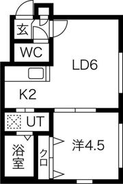 フォーユー美園Aの間取り画像