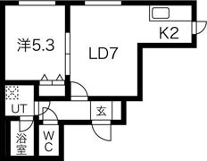 ブランノワールラヴィール南5条の間取り画像