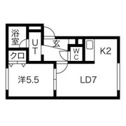 イーグルサウス17Aの間取り画像