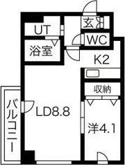 シャローム南11条の間取り画像
