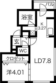 ミュゲS7の間取り画像