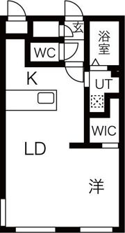 エアフォルク行啓通の間取り画像