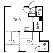 くぼたハイツの間取り画像