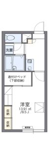 レオパレスあつべつの間取り画像