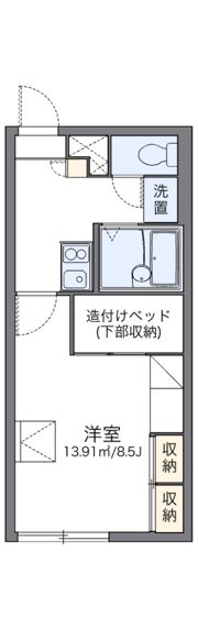 レオパレスサン曙の間取り画像