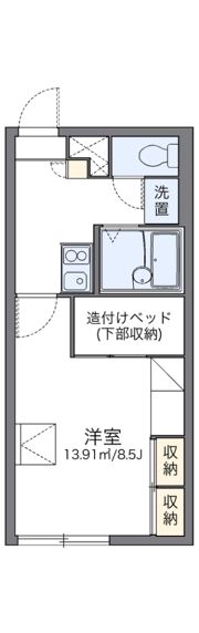 レオパレスサン曙の間取り画像