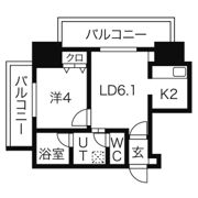 プライヴェル山鼻 壱番館の間取り画像