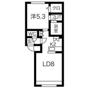 グランメールWEST9の間取り画像