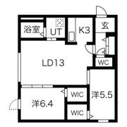 ブルーイング平岸の間取り画像