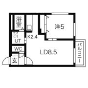 ラフェリア豊平公園の間取り画像