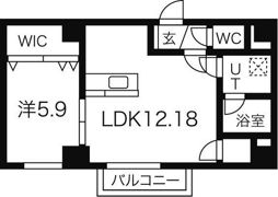 ソールタワー大通の間取り画像