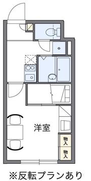 月寒ベストフラット＜家具家電付き＞の間取り画像